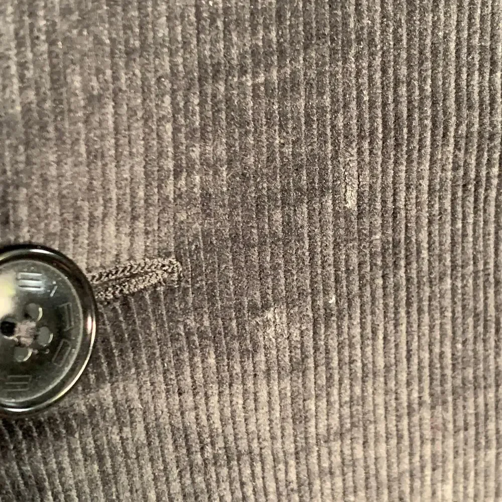 ETRO Size 38 Black Corduroy Cotton Blend Notch Lapel Sport Coat
